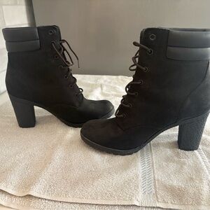 Timberland Women's Black Lace-Up Boots